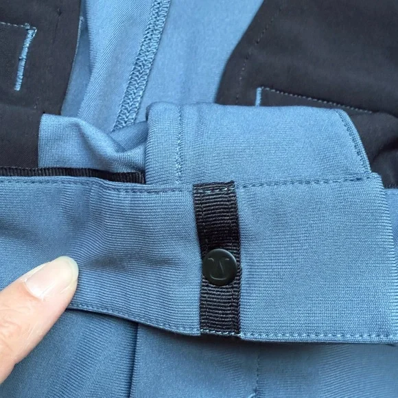 🍋 Men's LULULEMON Iron Blue Commission Pant Slim Warpstreme 28" Inseam 32” Waist - Picture 12 of 14